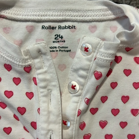 Roller Rabbit Two Piece Pajamas. Size 24 months. Excellent condition. - Picture 2 of 3
